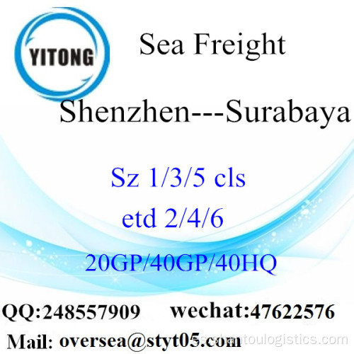 Shenzhen Puerto marítimo de carga de envío a Surabaya
